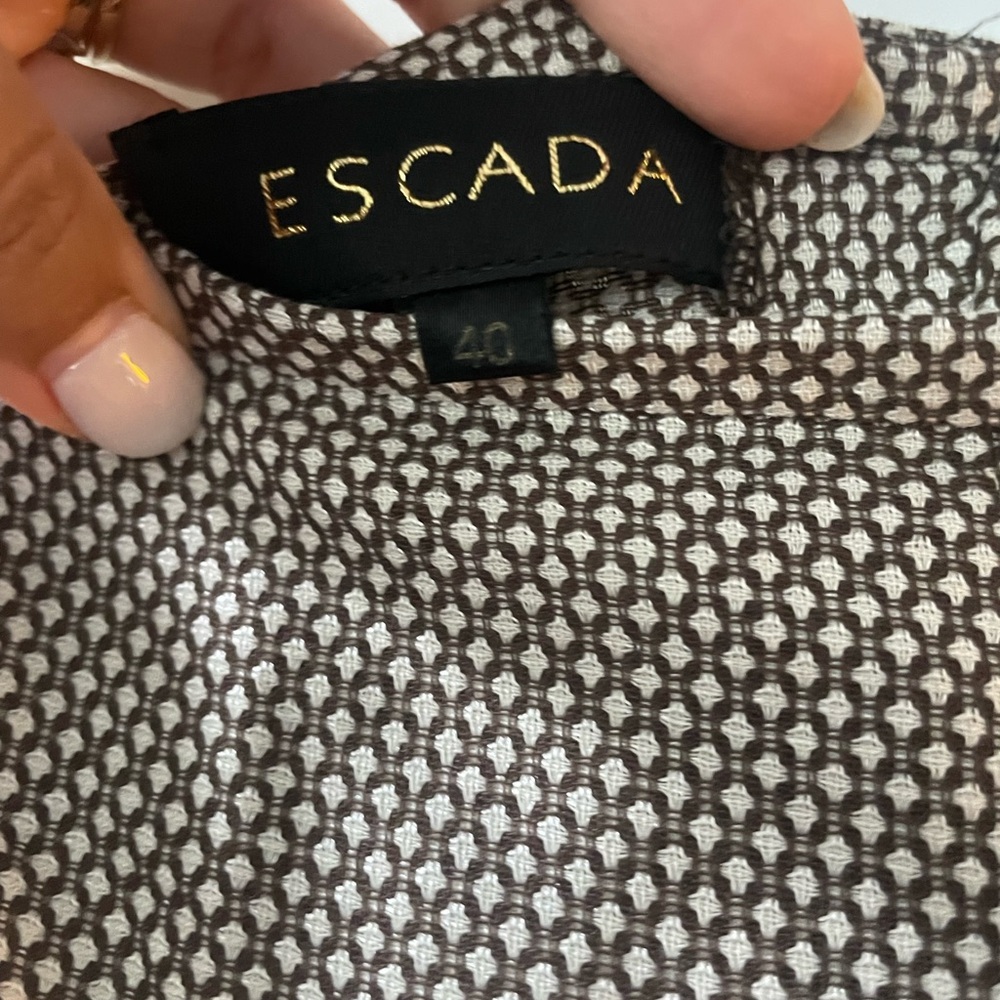 Escada Brown Pattern Pants